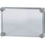 Cap, transparent smoky gray, lockable, HxWxD=250x375x25mm thumbnail 4