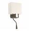 VESPER BROWN WALL LAMP WITH READER LED 1 X E14 20W thumbnail 1