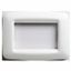 PLAYBUS YOUNG PLATE - IN TECHNOPOLYMER - SATIN FINISHING - 3 GANG - CLOUD WHITE - PLAYBUS thumbnail 2