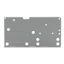 End plate snap-fit type 1.5 mm thick gray thumbnail 1