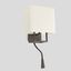 VESPER BROWN WALL LAMP WITH READER LED 1 X E14 20W thumbnail 2