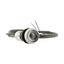 Pushbutton, Flat, momentary, 2 NC, Cable (black) with non-terminated end, 4 pole, 3.5 m, Without button plate, Bezel: titanium thumbnail 17