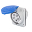 10° ANGLED FLUSH-MOUNTING SOCKET-OUTLET HP - IP44/IP54 - 3P+E 16A 200-250V 50/60HZ - BLUE - 9H - SCREW WIRING thumbnail 1