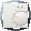 UP room controller, RAL9010 matt 55x55, 5-30C, AC 230V, triac output, switchable 5 actuators each 3W, change-over input, TA 3.5K, LED displays thumbnail 1