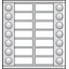 Extension module with 20 mm in two rows for surface-mounting external thumbnail 2