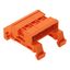 Double pin header DIN-35 rail mounting 4-pole orange thumbnail 1