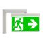 Emergency luminaire AM white, wall recessed with bracket thumbnail 1