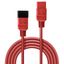 2m C20 to C19 Mains Extension Cable, red IEC C20 Connector to IEC C19 Connector thumbnail 2