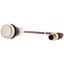 Pushbutton, flat, maintained, white, 1 N/O, with cable 1m and M12A plug thumbnail 3