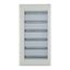 Complete surface-mounted flat distribution board with window, white, 24 SU per row, 6 rows, type C thumbnail 5