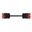 pre-assembled interconnecting cable Eca Socket/plug red thumbnail 1