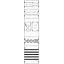 KA4300 Measurement and metering transformer board, Field width: 1, Rows: 0, 1050 mm x 250 mm x 160 mm, IP2XC thumbnail 5