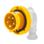 90° PLUG - IP67 - 2P+E 16A 100-130V 50/60HZ - YELLOW - 4H - SCREW WIRING thumbnail 1