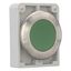 Pushbutton, RMQ-Titan, flat, maintained, green, blank, Front ring stainless steel thumbnail 7