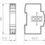 FRD 2-24 Lightning barrier with decoupling resistance 24V AC thumbnail 2