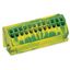 Ground busbar terminal block for (10 x 3) mm busbars 12-pole green-yel thumbnail 2