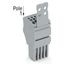 1-conductor female connector Push-in CAGE CLAMP® 1.5 mm² gray thumbnail 2
