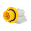 90° ANGLED SURFACE MOUNTING INLET - IP67 - 2P+E 32A 100-130V 50/60HZ - YELLOW - 4H - SCREW WIRING thumbnail 1