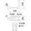 TPSA 145 A2 TP wall and support bracket use as support and bracket B145mm thumbnail 2