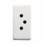 SWISS SOCKET-OUTLET 250V ac - 2P+E 10A - TYPE 12 - 1 MODULE - SYSTEM WHITE thumbnail 2