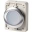 Illuminated pushbutton actuator, RMQ-Titan, flat, momentary, White, blank, Front ring stainless steel thumbnail 2