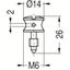 ACC811454 STUDS WITH KEY WID M6-M6 H=25 (100) thumbnail 5