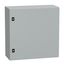 Spacial CRN plain door with mount.plate. H600xW600xD250 IP66 IK10 RAL7035 thumbnail 1