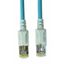 LED Patchcord RJ45 shielded, Cat.6a 10GB, LS0H, blue, 2.0m thumbnail 1