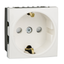 Ultra - socket outlet - single - side earth - white thumbnail 4