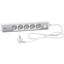 Unica extend - Schuko trailing lead - 5 gangs - with USB port - aluminium/white thumbnail 2