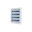Complete flush-mounted flat distribution board with window, white, 24 SU per row, 4 rows, type C thumbnail 2