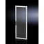 Sheet steel door, one-piece, vented for VX IT, 800x2000 mm, RAL 7035 thumbnail 3
