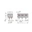 2-conductor PCB terminal block 0.75 mm² Pin spacing 7.5/7.62 mm gray thumbnail 3