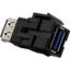 USB 3.0 Connector jack, Merten, Keystone, black thumbnail 3