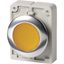 Illuminated pushbutton actuator, RMQ-Titan, Flat, maintained, yellow, Blank, Metal bezel thumbnail 2