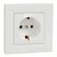 Asfora - single socket outlet with side earth - 16A white thumbnail 3