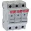 Fuse-holder, LV, 30 A, AC 600 V, 10 x 38 mm, 3P+N, UL, IEC, DIN rail mount thumbnail 2