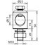 Clamping bolt D 16mm StSt with screw, nut and toothed lock washer f. D thumbnail 2