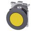 Pushbutton, 30 mm, round, Metal, matte, yellow, front ring for flush installation, latching, Push-to-release  3SU1060-0JA30-0AA0-Z Y13 thumbnail 1