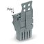 1-conductor female connector Push-in CAGE CLAMP® 4 mm² gray thumbnail 2