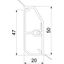 SLL 2050 rws Skirting trunking SL-L Set 20x50 seal. 9010 thumbnail 2