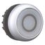 Illuminated pushbutton actuator, RMQ-Titan, Flush, momentary, White, inscribed 0, Bezel: titanium thumbnail 7