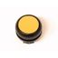 Pushbutton, RMQ-Titan, Flat, maintained, yellow, Blank, Bezel: black thumbnail 1