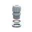 Cable gland plastic - IP 68 - PG 7 - clamping capacity 3-6.5 mm - RAL 7001 thumbnail 2