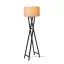 TRAFALGA. Floor lamp-Black-1xE27-40W-Linen thumbnail 1