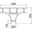 SLT 1120 R3 FT T piece for cable ladder 110x200 thumbnail 2