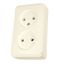 PRIMA - double socket outlet without earth - 16A, beige thumbnail 2
