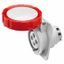 10° ANGLED FLUSH-MOUNTING SOCKET-OUTLET HP - IP66/IP67 - 3P+E 32A 440-460V 60HZ - RED - 11H - SCREW WIRING thumbnail 2