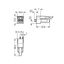 Socket for PCBs straight 2-pole white thumbnail 5