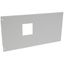 Metal faceplate XL³ 4000 - for 1 DPX 630 horizontal - captive screws - 24 mod thumbnail 1